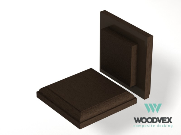 Крышка столба для ограждений Woodvex 125х125 Венге